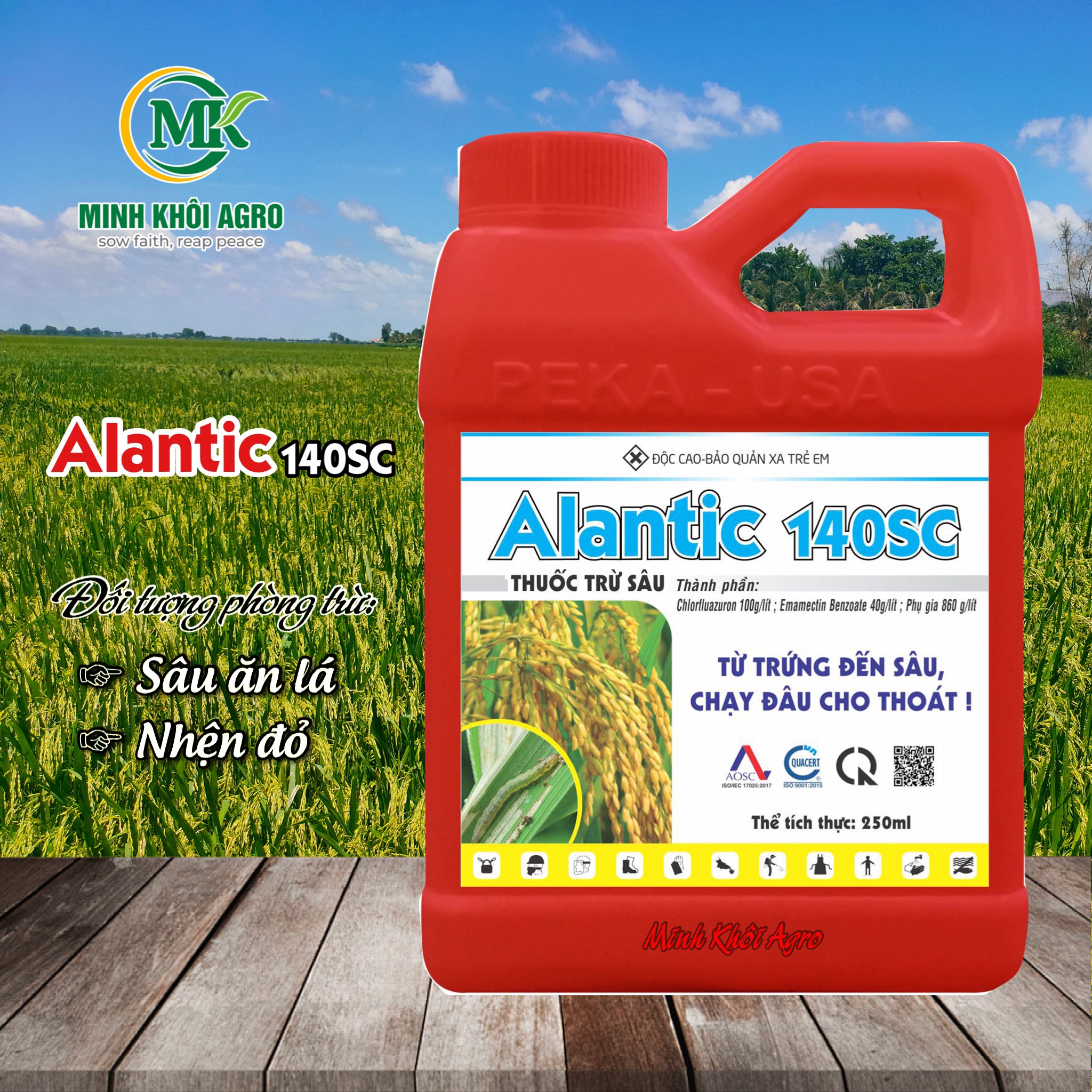 Thuốc trừ sâu Alantic 140SC - Can 250ml
